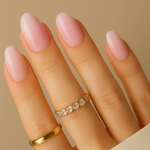 Baby Pink Ombre Nails