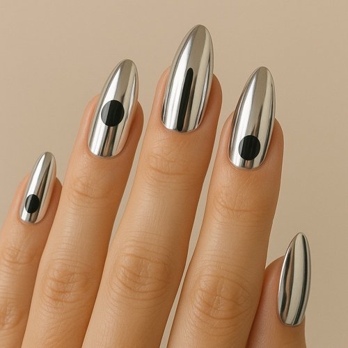 Silver Chrome with Black Accents
