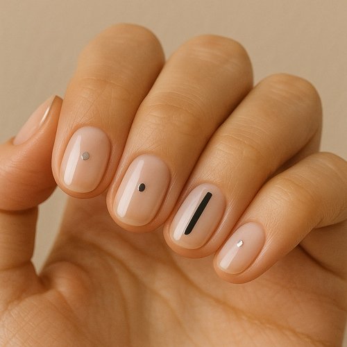 Minimalist Silver Dots