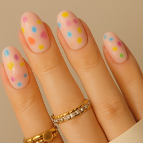 Polka Dot Fun Nails