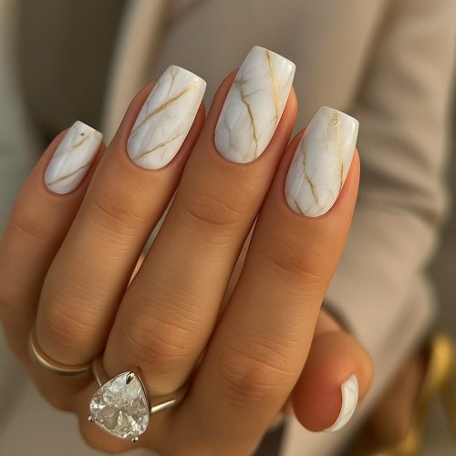 Marble Effect Nails