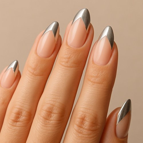 Silver Chevron Tips