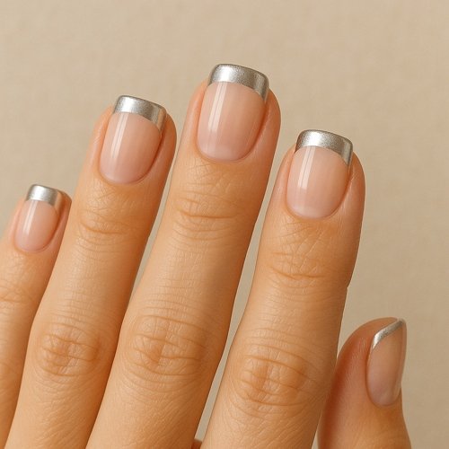 Silver French Tips