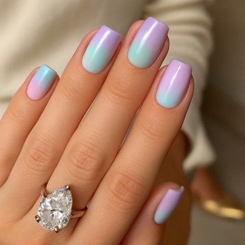 Pastel Ombre Nails