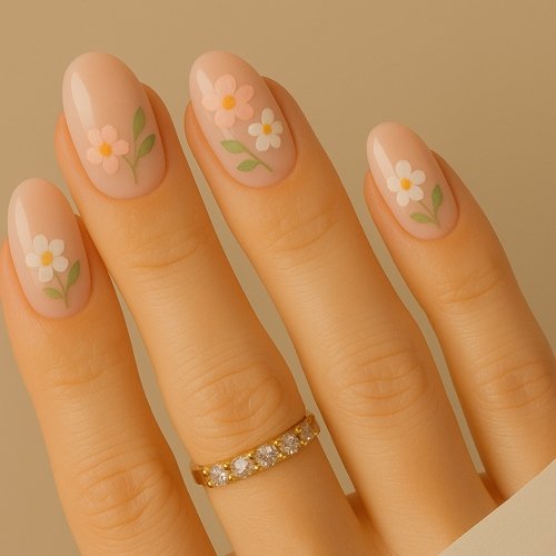 Floral Accents Nails