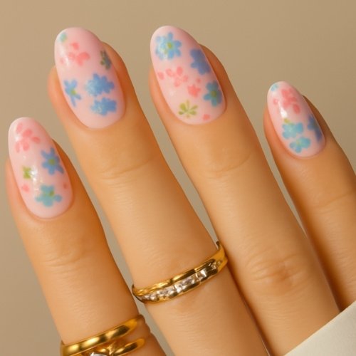 Floral Accents Nails