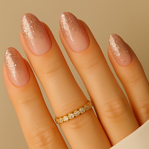 Glitter Gradient Nails