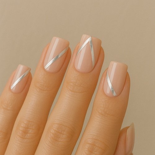 Silver Geometric Patterns