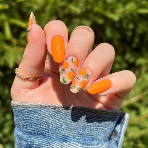 Fresh Citrus Nails