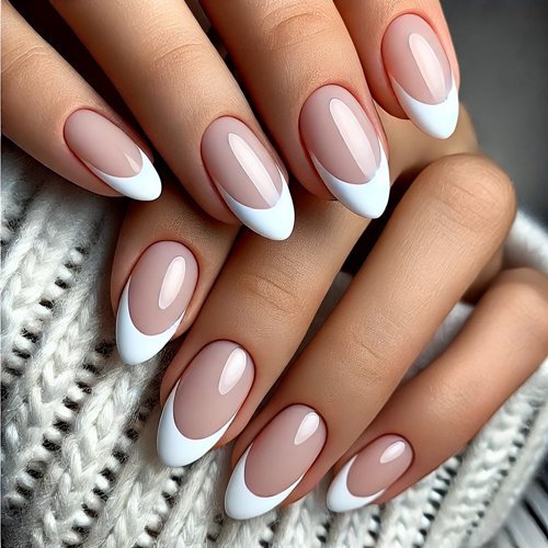 Classic White French Tips