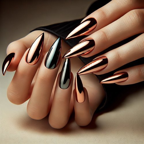  Copper Chrome Nails