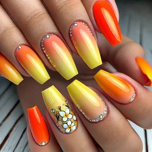 Orange to Yellow Ombre