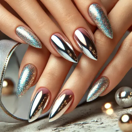Shimmering Metallic Almonds