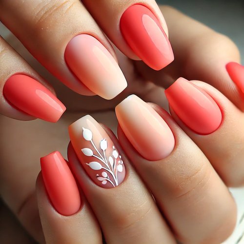 Coral to Peach Ombre