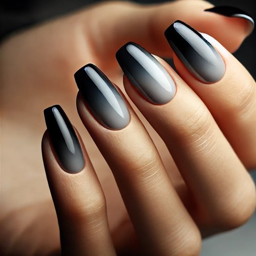 Black to Grey Ombre