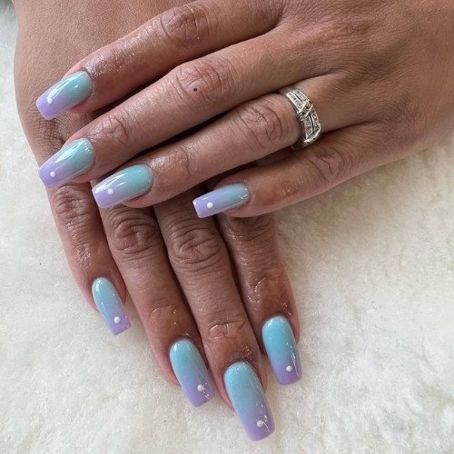 Mermaid Ombre Nails