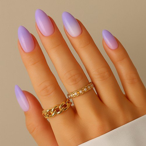 Classic Gradient Aura Nails