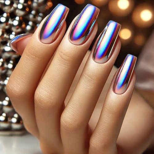 Jelly Chrome Nails