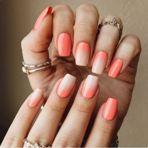 Peachy Coral and Nude Combo
