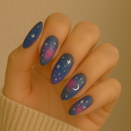 Starry Night Nails