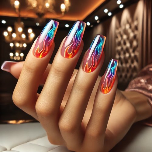  Jelly Flame Nails