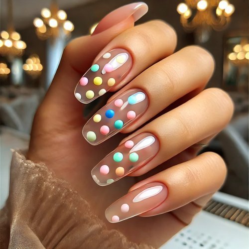  Jelly Polka Dot Nails
