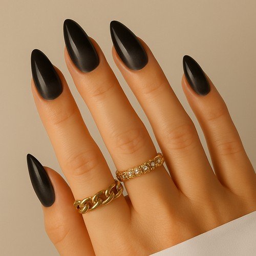 Black Magic Aura Nails