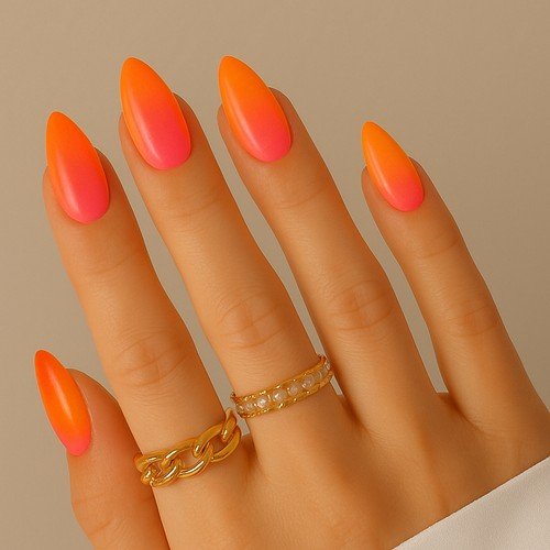 Crystal Quartz Aura Nails