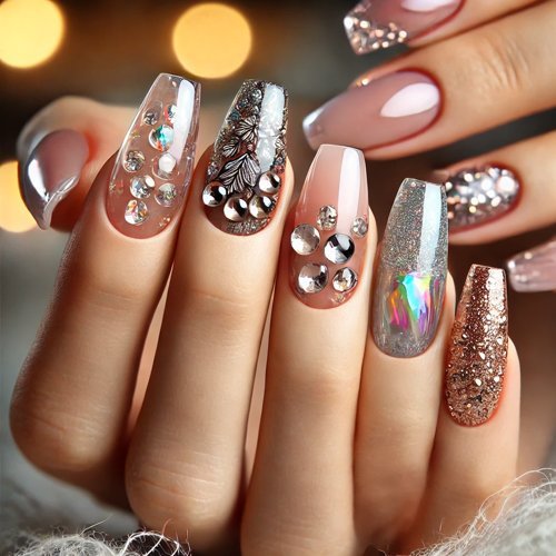  Mixed Media Jelly Nails