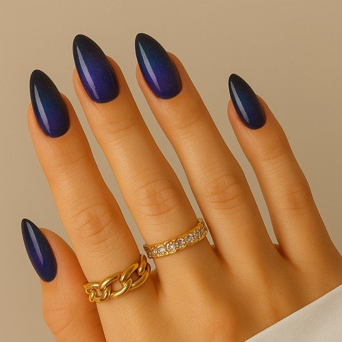 Cosmic Galaxy Aura Nails