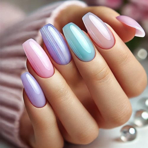  Pastel Jelly Nails