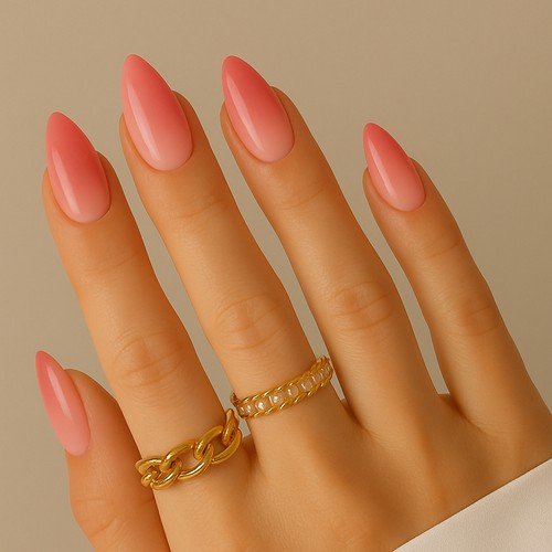 Blush Pink Aura Nails