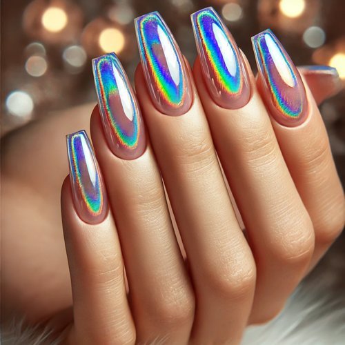 Holographic Jelly Nails