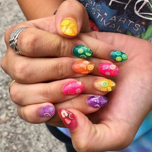 Fruity Mix Nails