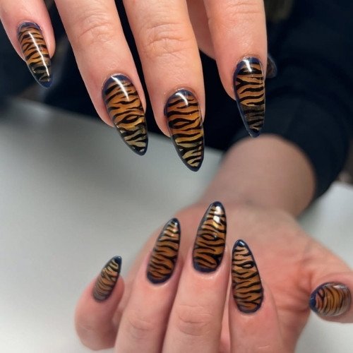 Wild Stripe Nails