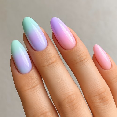 Pastel Ombre Nails