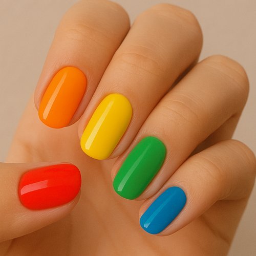 Rainbow Nails