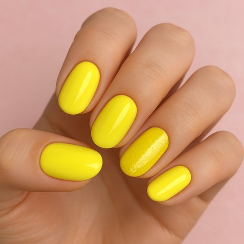 Lemon Yellow Nails