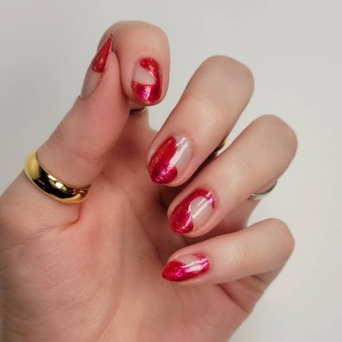 Cherry Wave Nails