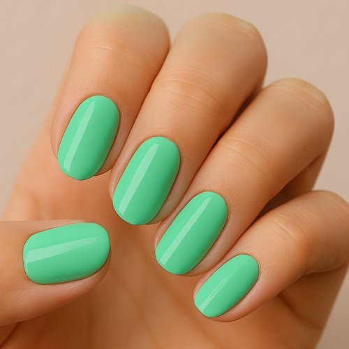Mint Green Nails