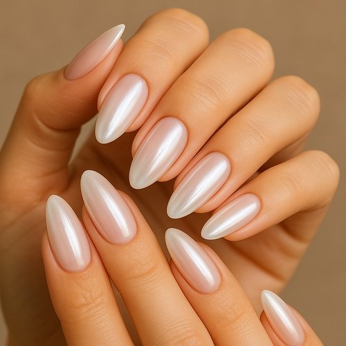 Classic Hailey Bieber Glazed Nails