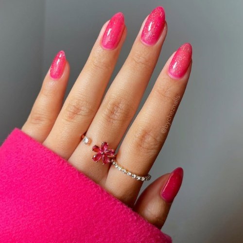 Hot Pink Nails