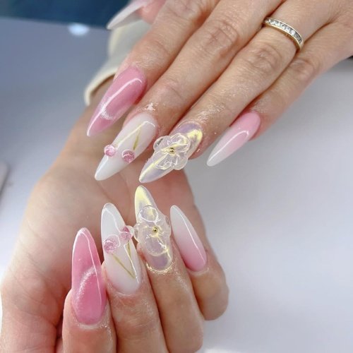 3D acrylic nails