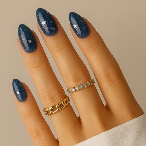 Jelly Starscape Nails