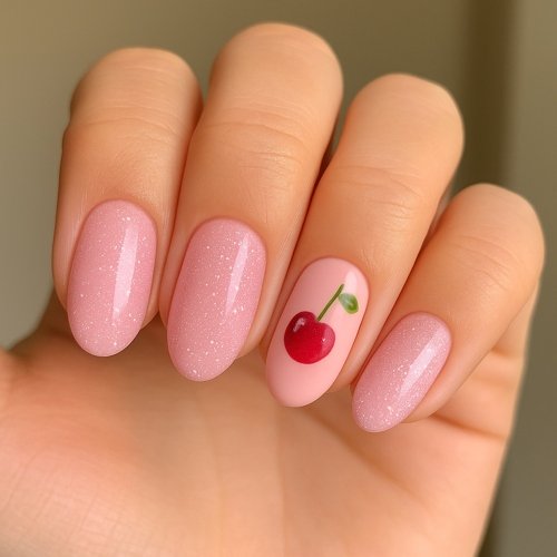 Cherry on Top Nails