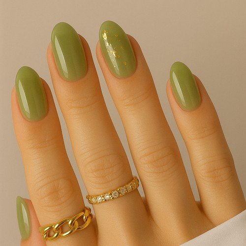 Matcha Green Jelly Nails