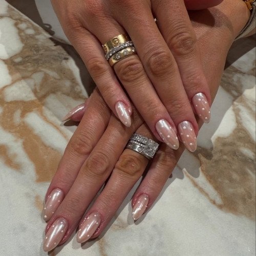 Pearl Glaze Polka Charm