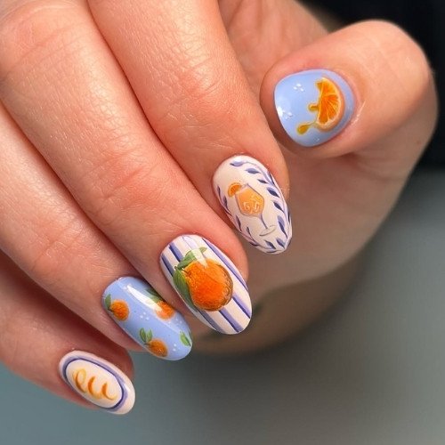 Citrus Garden Nails