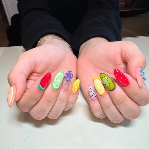 Fruit Salad Nails