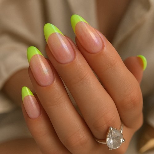 Iridescent Spritz Aura French Tips